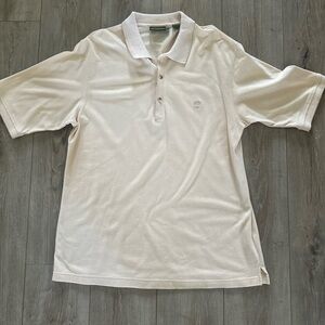 Timberland Polo Shirt Mens Size L Relaxed Fit Short Sleeve Vintage 90’s Cream‎